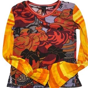 custo barcelona sumo wrestler top